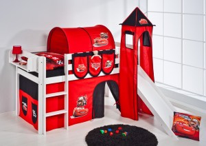 kinderbed-Cars-met-glijbaan-toren