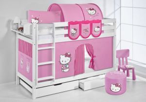 kinderstapelbed-hello-kitty-roze